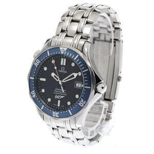 OMEGA Seamaster300 2537.80 007 James Bond Navy Dial Automatic Men's Watch
